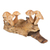 Wood sculpture, 'Mushroom Realm' - Handcrafted Jempinis and Benalu Wood Mushroom Sculpture (image 2b) thumbail