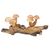 Wood sculpture, 'Mushroom Realm' - Handcrafted Jempinis and Benalu Wood Mushroom Sculpture (image 2d) thumbail