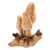 Wood sculpture, 'Morchella Family' - Jempinis and Benalu Wood Morchella Sculpture Crafted in Bali (image 2c) thumbail