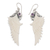Amethyst dangle earrings, 'Wise Archangel' - Traditional Wing-Shaped Faceted Amethyst Dangle Earrings thumbail