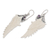 Amethyst dangle earrings, 'Wise Archangel' - Traditional Wing-Shaped Faceted Amethyst Dangle Earrings (image 2b) thumbail