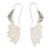 Peridot drop earrings, 'Illuminated Night in Green' - Bat-Shaped Sterling Silver and Natural Peridot Drop Earrings thumbail