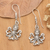Sterling silver dangle earrings, 'Octopus Glory' - Octopus-Themed Sterling Silver Dangle Earrings from Bali (image 2) thumbail