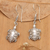 Sterling silver dangle earrings, 'Turtle Soul' - Polished Turtle-Shaped Sterling Silver Dangle Earrings (image 2) thumbail