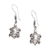 Sterling silver dangle earrings, 'Turtle Soul' - Polished Turtle-Shaped Sterling Silver Dangle Earrings thumbail