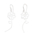 Sterling silver button earrings, 'Silhouettes of Grace' - Modern Flower-Shaped Sterling Silver Button Earrings