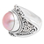 Cultured pearl cocktail ring, 'Pink Traditions' - Classic Folk Art Pink Cultured Pearl Cocktail Ring from Bali