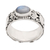 Rainbow moonstone cocktail ring, 'Moon and Constellation' - Star-Themed Natural Rainbow Moonstone Cocktail Ring