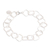 Sterling silver link bracelet, 'Square Promise' - High Polished Square-Shaped Sterling Silver Link Bracelet