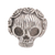 Men’s sterling silver cocktail ring, 'Queen of the Underworld' - Men's Sterling Silver Skull-Shaped Cocktail Ring from Bali