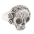 Men’s sterling silver cocktail ring, 'Queen of the Underworld' - Men's Sterling Silver Skull-Shaped Cocktail Ring from Bali