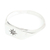 Sterling silver signet ring, 'Glimmering Star' - Sterling Silver Cubic Zirconia Signet Ring with Star Motif
