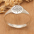 Sterling silver signet ring, 'Guarding Eye' - Sterling Silver Signet Ring with Evil Eye Symbol from Bali
