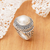 Cultured Mabe pearl domed ring, 'Ocean Moonlight' - Sterling Silver Domed Ring with Cultured Mabe Pearl