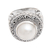 Cultured Mabe pearl domed ring, 'Ocean Moonlight' - Sterling Silver Domed Ring with Cultured Mabe Pearl