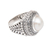 Cultured Mabe pearl domed ring, 'Ocean Moonlight' - Sterling Silver Domed Ring with Cultured Mabe Pearl