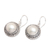 Pendientes colgantes de perlas Mabe cultivadas - Aretes colgantes de plata esterlina con perlas cultivadas de Mabe