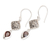 Garnet dangle earrings, 'Heavenly Red' - Sterling Silver Dangle Earrings with Pear Garnet Gemstones