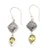 Peridot dangle earrings, 'Heavenly Green' - Sterling Silver Dangle Earrings with Pear Peridot Gemstones