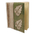 Tagebuch aus Naturfasern – Handgefertigtes, mit Blättern bedecktes und thematisch gestaltetes Naturfaser-Tagebuch