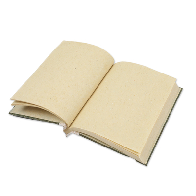 diario de fibras naturales - Diario de fibra natural con temática de tortugas y 41 páginas de papel de arroz