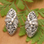 Sterling silver button earrings, 'Dragonfly Harmony' - Openwork Sterling Silver Dragonfly Button Earrings from Bali