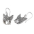 Sterling silver dangle earrings, 'Legong Essence' - Polished Legong Dancer Sterling Silver Dangle Earrings