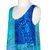 Batik rayon dress, 'Blue Patchwork Dreams' - Batik Leafy Blue and Black Rayon Sleeveless Tank Top Dress