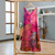 Batik rayon dress, 'Pink Patchwork Dreams' - Batik Magenta and Begonia Rayon Sleeveless Tunic Dress (image 2) thumbail