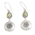 Peridot dangle earrings, 'Bali's Green Paradise' - Faceted Pear-Shaped Peridot Dangle Earrings from Bali