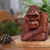 Wood sculpture, 'Thoughtful Orangutan' - Hand-Carved Suar Wood Sculpture of Meditative Orangutan (image 2j) thumbail