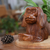 Wood sculpture, 'Bored Orangutan' - Hand-Carved Suar Wood Orangutan Sculpture from Bali (image 2j) thumbail
