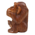 Wood sculpture, 'Startled Chimpanzee' - Hand-Carved Natural Suar Wood Sculpture of Startled Monkey