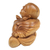 Wood sculpture, 'Blissful Buddha' - Suar Wood Sculpture of Laughing Buddha Hand-Carved in Bali (image 2c) thumbail