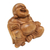 Wood sculpture, 'Blissful Buddha' - Suar Wood Sculpture of Laughing Buddha Hand-Carved in Bali (image 2d) thumbail