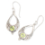 Peridot dangle earrings, 'Green Realm' - Polished 1-Carat Natural Peridot Drop-Shaped Dangle Earrings (image 2c) thumbail