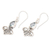 Blue topaz dangle earrings, 'Spades of Blue' - Spade-Shaped Faceted 2-Carat Blue Topaz Dangle Earrings (image 2c) thumbail