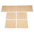 Tischläufer und Tischsets aus Baumwollmischung, (5 Stück) - Tischläufer und Tischsets aus cremefarbener Baumwollmischung (5 Stück)