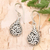 Sterling silver dangle earrings, 'Bali Splendor' - Classic Balinese Drop-Shaped Sterling Silver Dangle Earrings (image 2b) thumbail