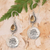 Citrine dangle earrings, 'Bali Yellow Paradise' - Textured Sterling Silver Pear-Shaped Citrine Dangle Earrings