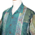 Men's batik cotton shirt, 'Vibrant Chakra' - Men's Short-Sleeved Chakra-Themed Batik Cotton Button Shirt