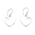 Sterling silver dangle earrings, 'Heartfelt Thoughts' - Romantic Heart-Shaped Sterling Silver Dangle Earrings