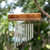 Windspiel aus Bambus - Bambus-Windspiel in Braun mit Aluminiumrohren aus Bali