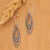 Sterling silver dangle earrings, 'Bali Chic' - Textured Oxidized Sterling Silver Dangle Earrings from Bali
