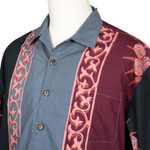Men's cotton batik shirt, 'Sunshine in Ubud' - Men's Short-Sleeved Batik Cotton Button Shirt from Bali