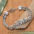 Sterling silver pendant bracelet, 'Regal Parade' - Traditional Elephant-Themed Sterling Silver Pendant Bracelet (image 2) thumbail