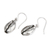 Sterling silver dangle earrings, 'Immortal Coffee' - Polished Coffee Bean-Shaped Sterling Silver Dangle Earrings