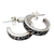 Sterling silver half-hoop earrings, 'Harmony in Bali' - Classic Sterling Silver Half-Hoop Earrings from Bali