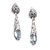 Blue topaz dangle earrings, 'Forest Nest' - Silver Dangle Earrings from Bali with Blue Topaz Stones