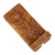 Wood phone stand, 'Thriving Flower' - Nature-Inspired Leafy Hand-Carved Jempinis Wood Phone Stand